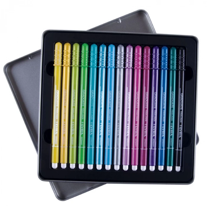 LYRA GRADUATE FINELINER KALEM 0.5mm (FRESH) METAL KUTU 12Lİ - L6771150