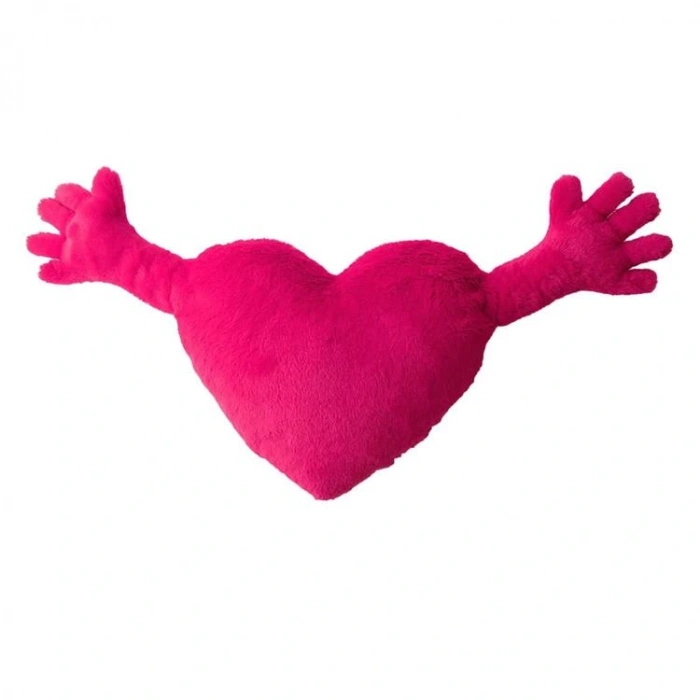 MOONTOYS PELUŞ ELLİ KALP YASTIK 40 CM.
