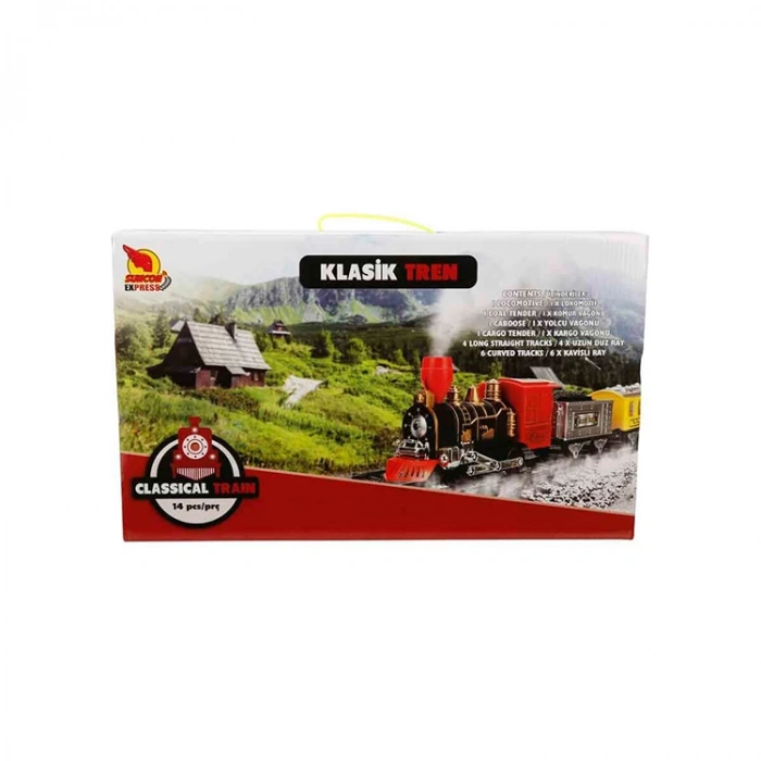SUNMAN 3016 SUNCON EXPRESS SESLİ VE IŞIKLI KLASİK TREN 14 PARÇA