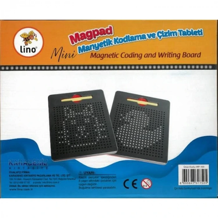 LİNO MP-100 MİNİ MAGPAD DOTS MANYETİK PAD KODLAMA VE ÇİZİM TABLETİ