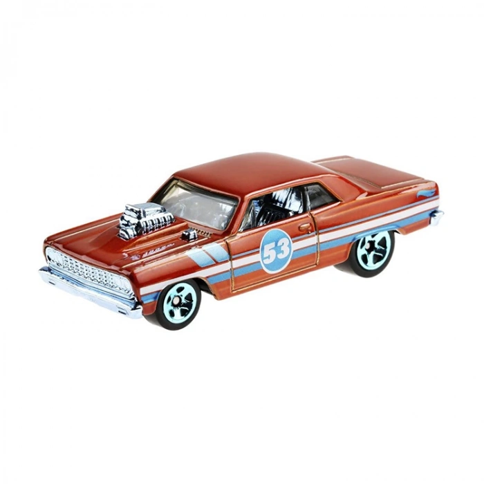 HOT WHEELS MTL-GRR35/ GRR36 MAVİ VE  PARLAK ARABALAR 64 CHEVY CHEVELLE SS