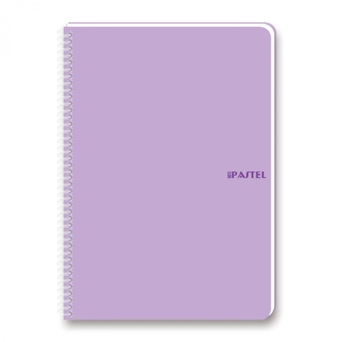 KESKİN 16.5X22.5 PASTEL NOTE SPİRALLİ PP KAPAK DEFTER 80 YP. ÇİZGİSİZ