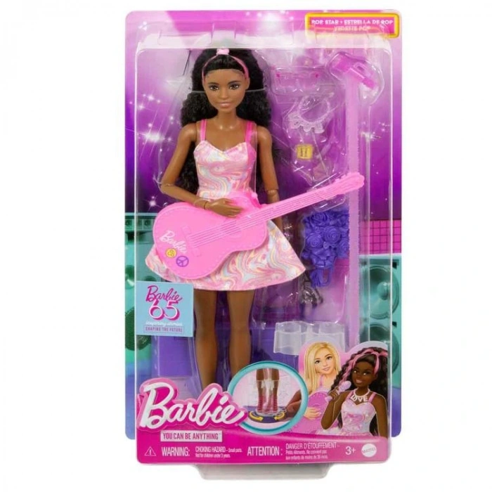 MATTEL HRG41-HRG43 65.YIL BARBIE DELUXE KARİYER BEBEKLERİ - POP YILDIZI