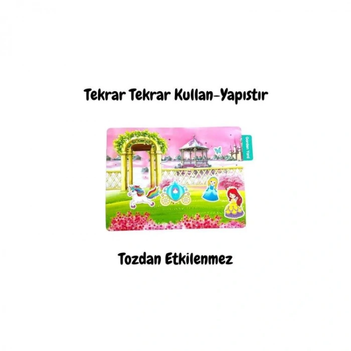 LİNO LS-301 TEKRAR TEKRAR KULLANILABİLEN STICKER - PRINCESS GARDEN