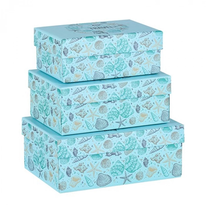 MİKRO MBX-4231-K SEA LIFE DİKDÖRTGEN HEDİYE KUTUSU 120x180x70 mm - TEKLİ