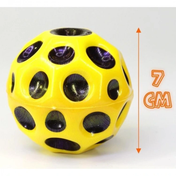 ZİZU DK2869 MOON BALL RAINBOW/CANLI RENKLER ZIPLAYAN AY TOPU 3+   TEKLİ