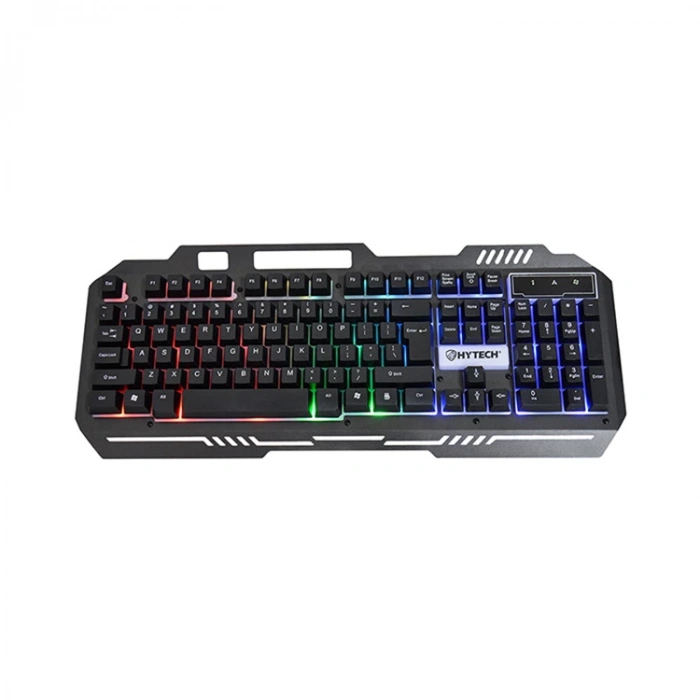 HYTECH HKM-X86 QUIN SİYAH USB GÖKKUŞAĞI ZEMİN AYDINLATMALI GAMİNG OYUNCU KLAVYE + MOUSE SET