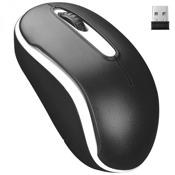 EVEREST SM-804 USB 2.4Ghz OPTİK WIRELESS MOUSE SİYAH-BEYAZ