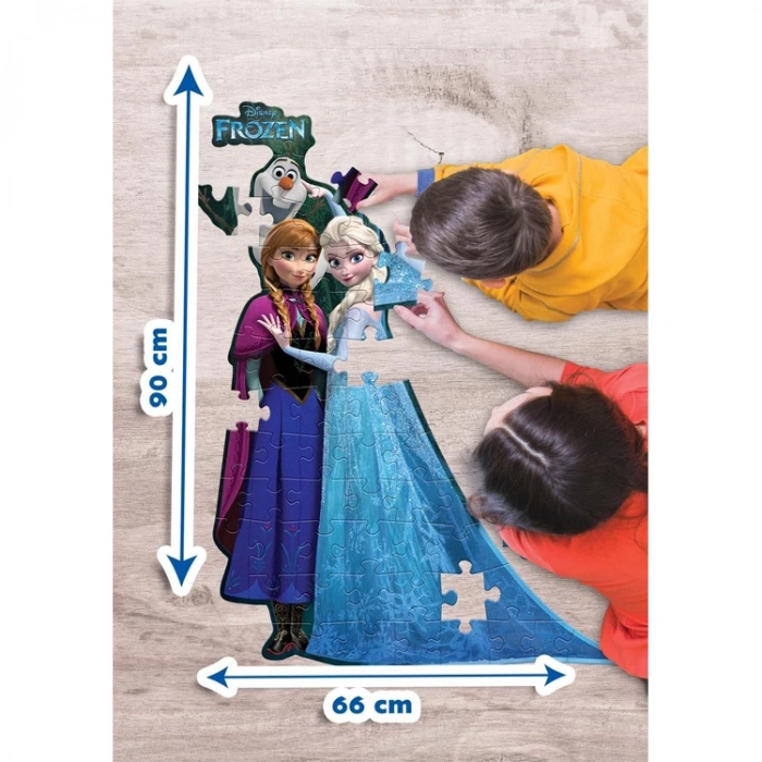 KS GAMES CR10906 DISNEY FROZEN 37x92cm  XL YAPBOZ/PUZZLE 52 PARÇA 3YAŞ