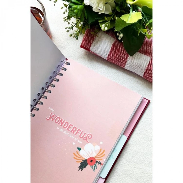 VICTORIAS JOURNALS 1284 17x23cm GİZLİ SPİRALLİ SERT KAPAK 100gr. AYRAÇLI PLANNER DEFTER