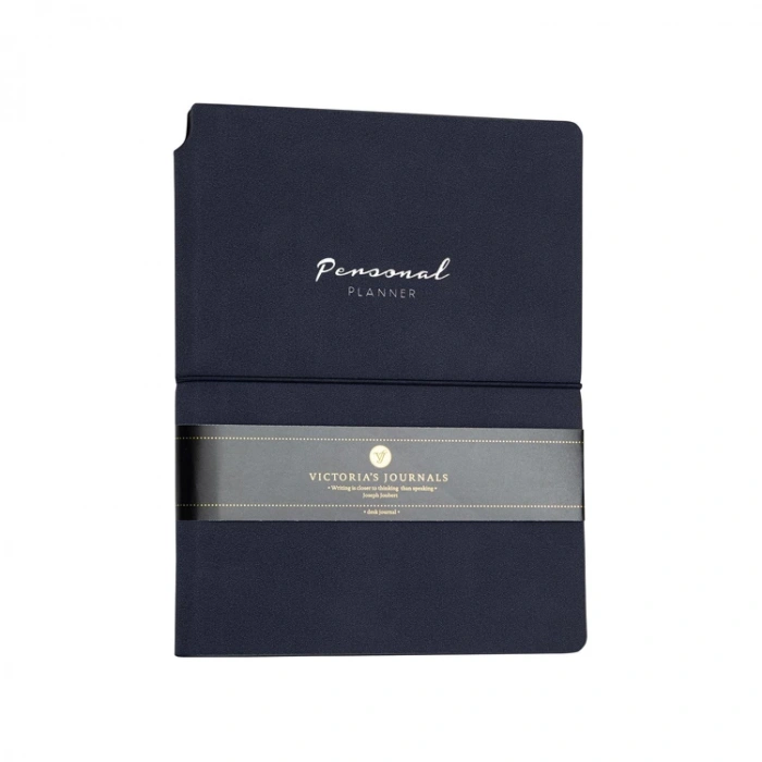 VICTORIAS JOURNALS 1089 KUKA SOFT KAPAK NOTEBOOK 14.8x21cm A5 80gr.96YP. ÇİZGİLİ DEFTER LACİVERT