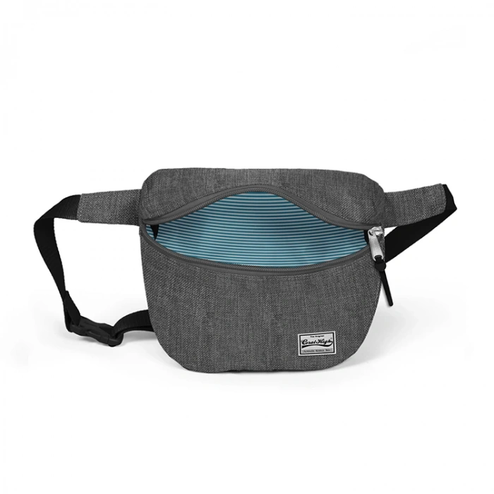 CORAL HIGH 22646 TEK BÖLMELİ LÜX BEL ÇANTASI KIRÇILLI GRİ