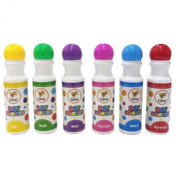 LINO LN-606 YIKANABİLİR DOT MARKER 6 RENK