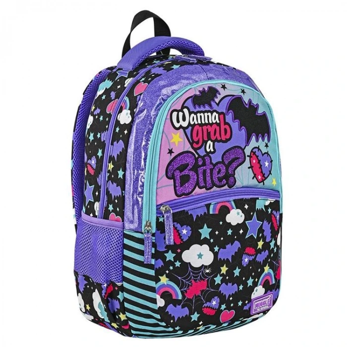 MUGGLE MU-9109 GOTIK GIRL KOLEKSİYONU 3 BÖLMELİ SIRT ÇANTASI