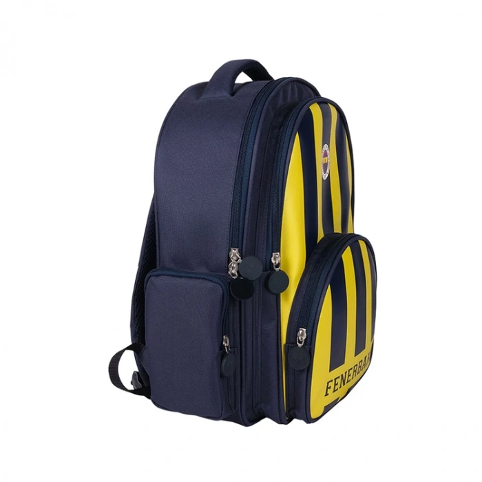 ME FENERBAHÇE 24783 SUNİ DERİ SIRT ÇANTASI ÇUBUK SARI LACİVERT ÇİZGİLİ