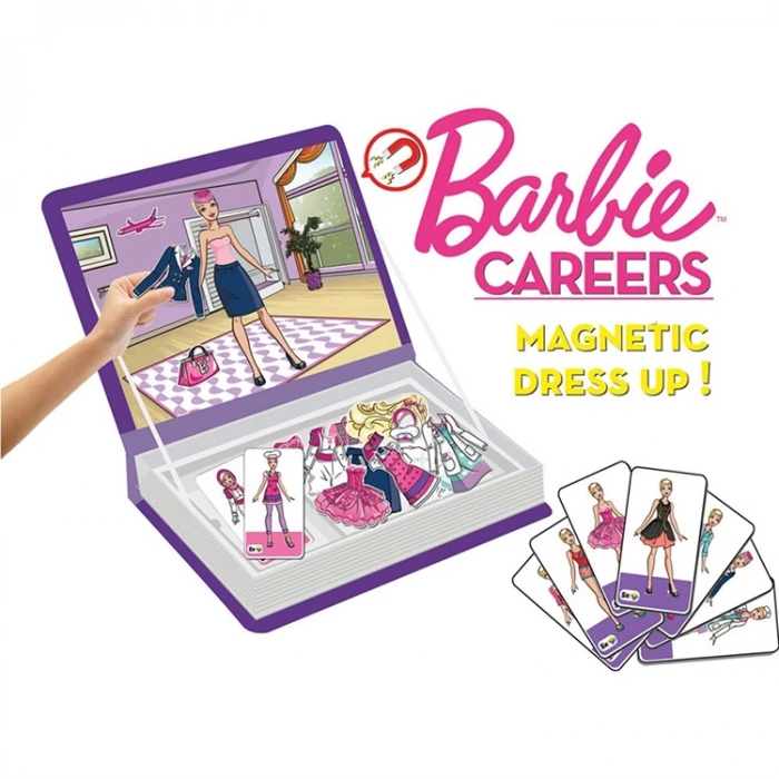 DİYTOY BRB1918 BARBIE CAREERS MANYETİK GİYDİRME OYUNU KARİYER 75 PARÇA