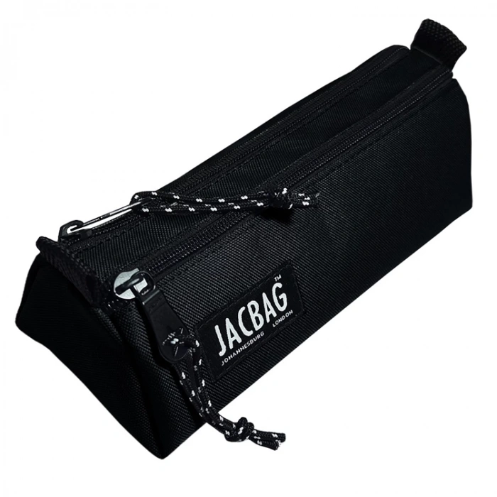 JACBAG DUAL PRIME JAC-02 ÜÇGEN ÇİFT BÖLMELİ KALEM ÇANTASI SİYAH