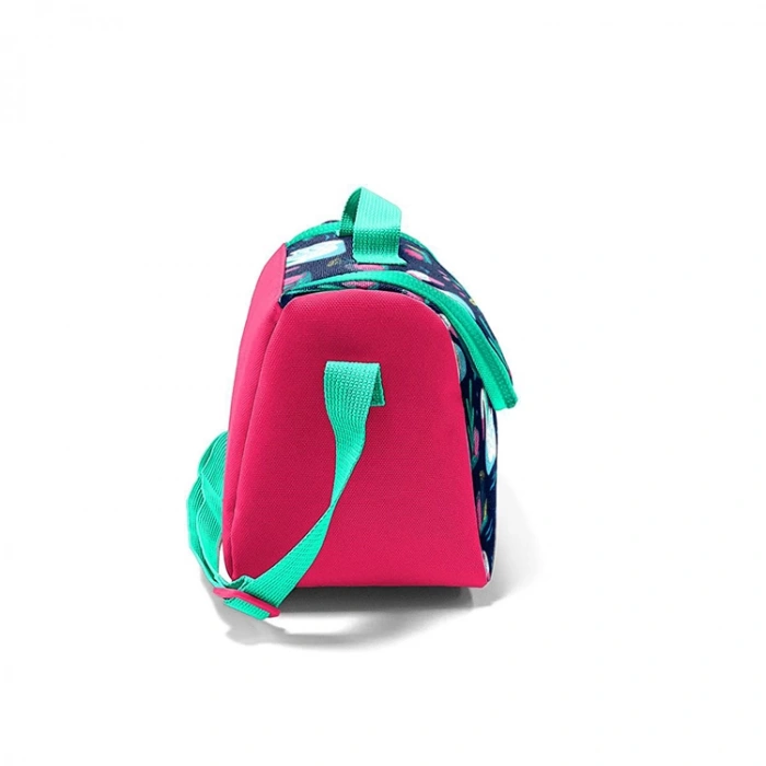 CORAL HIGH 22732 KİDS MAVİ NEON MERCAN LACİVERT KUĞU DESENLİ THERMO BESLENME ÇANTASI