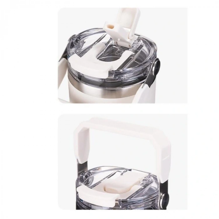 VAGONLİFE DILLER ÇELİK PİPETLİ / PİPETSİZ KULLANIM TUTMA SAPLI MATARA/TERMOS D9168 620ML BLACK