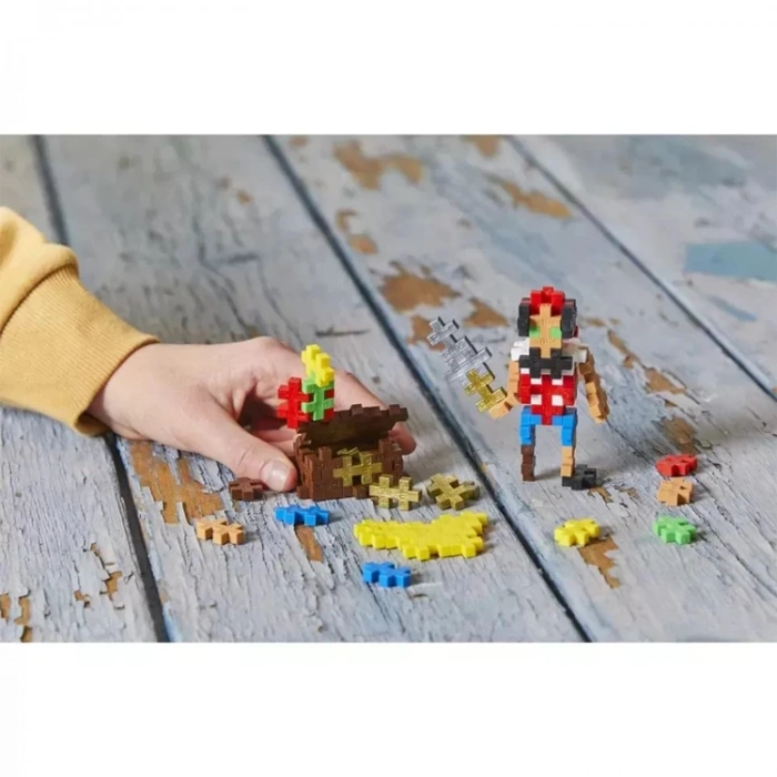 PLUS-PLUS 4268 PIRATE MİNİ MİX BLOK PUZZLE YAPI SETİ 100 PARÇA TÜP