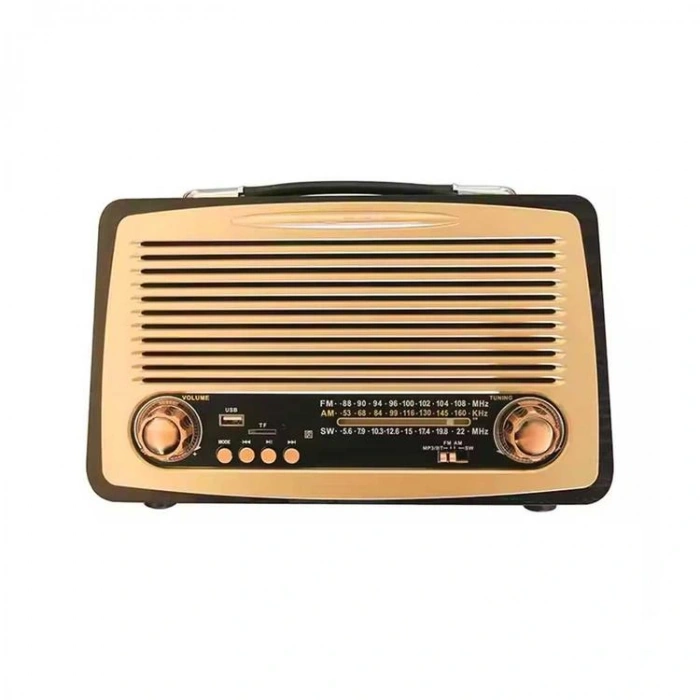 RAISENG R-3299BT AHŞAP RETRO BÜYÜK BOY BLUETOOTH BAĞLANTILI USB ŞARJLI RADYO