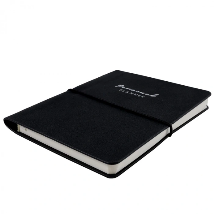 VICTORIAS JOURNALS 1813 KUKA SOFT KAPAK NOTEBOOK 10.5x14.8cm A6 80gr. 96YP. ÇİZGİLİ PLANNER DEFTER SİYAH