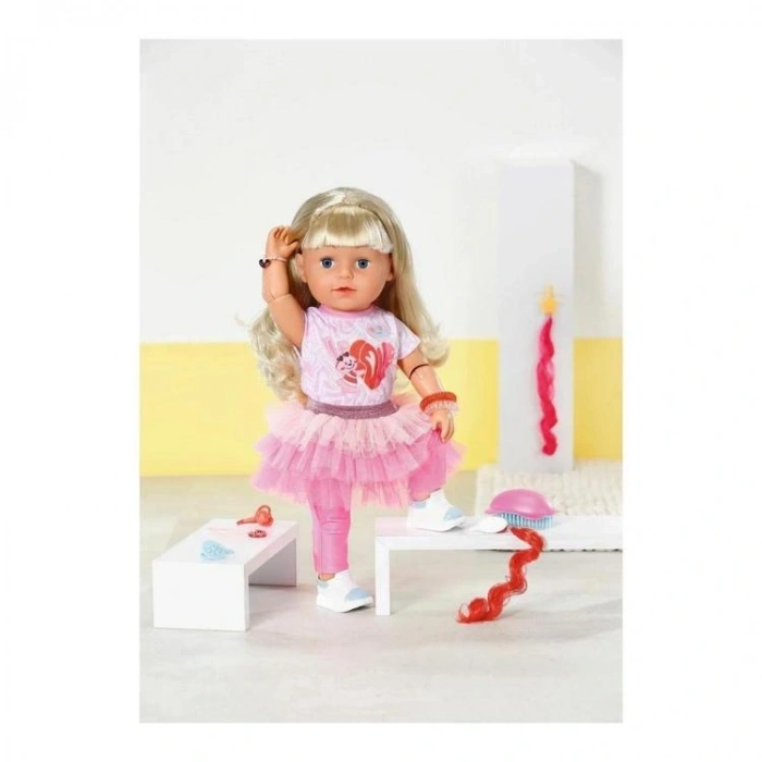 ADORE BABY BORN BEBEK 833018 AKSESUARLI KIZ KARDEŞ BEBEĞİ 43CM 4+