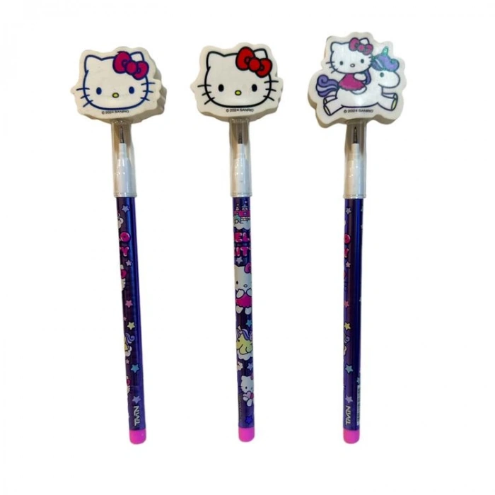 TMN 587425 HELLO KITTY TEPESİ SİLGİ BAŞLIKLI YUMURTLAYAN KALEM - TEKLİ