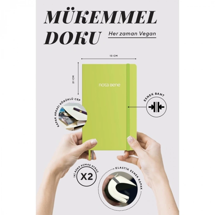 VICTORIAS JOURNALS NOTE BENE 9233 CLASSIC NOTEBOOK ESNEK KAPAK 13x21cm 70gr.400 SYF. ÇİZGİLİ DEFTER SARI