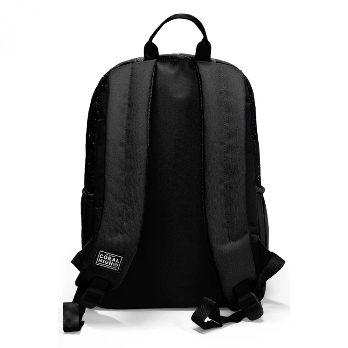 CORAL HIGH 23644 KIDS SİYAH GALAXY DESENLİ DÖRT BÖLMELİ SIRT ÇANTASI