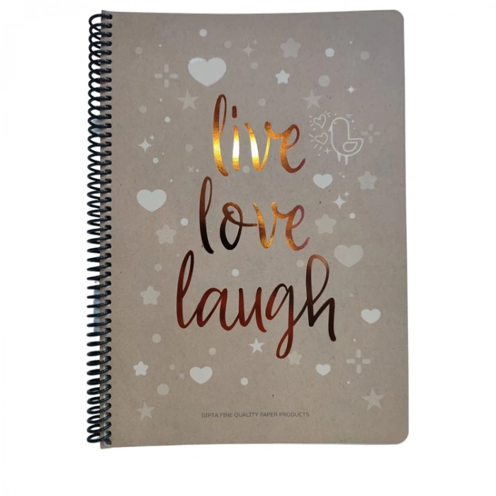 GIPTA LOVE BOOK SPİRALLİ KARTON KAPAK A4 80 YP ÇİZGİLİ DEFTER
