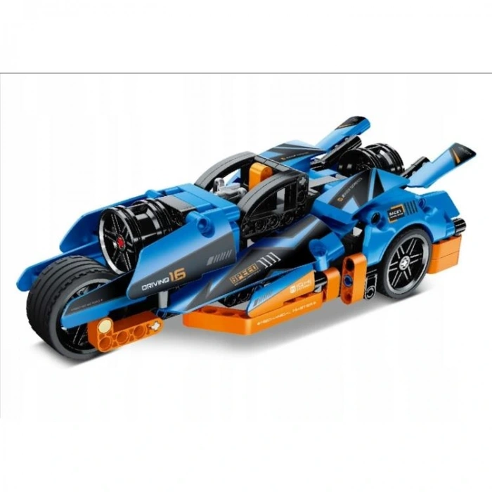 SUNMAN İM. MASTER NO.5816 ÇEK-BIRAK YARIŞ ARABASI MAVİ LEGO YAPIM SETİ 202 PARÇA 6+