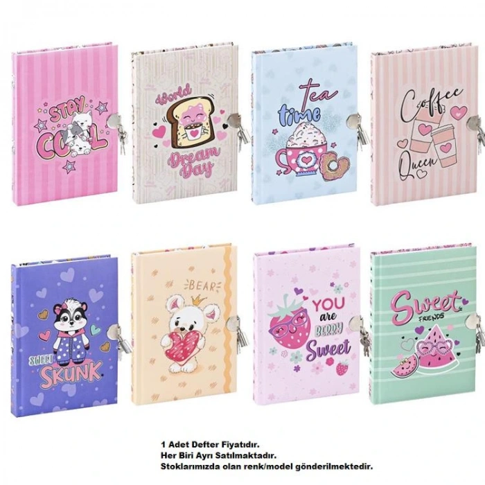 MİKRO GN-621 KİLİTLİ HATIRA DEFTERİ ÇİZGİLİ (GÜNLÜK)