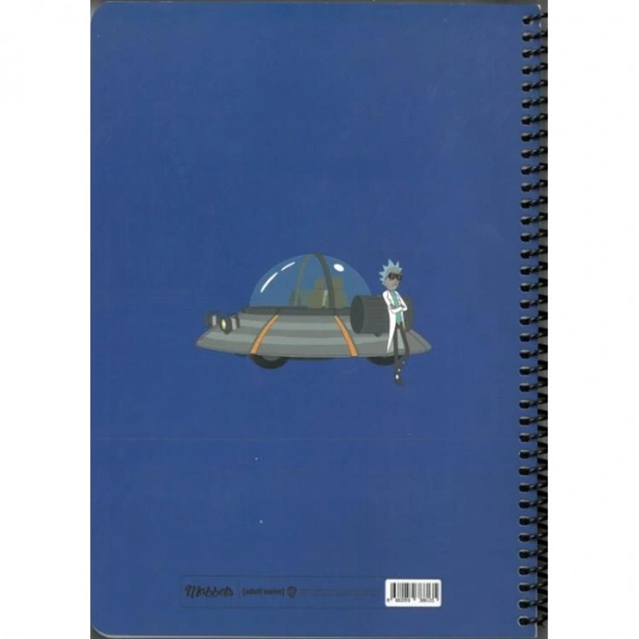 MABBELS 388135 RICK&MORTY RICK 17x24 SPİRALLİ KARTON KAPAK KARELİ DEFTER