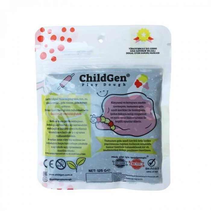 CHILDGEN PLAY DOUGH - OYUN HAMURU POŞETLİ 125gr. KAHVERENGİ