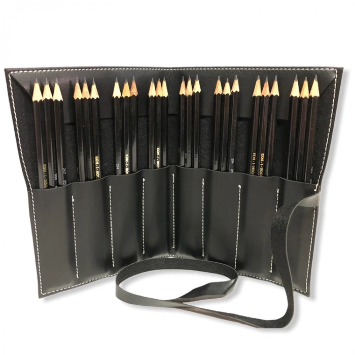 SÜDOR KN04 KOHİBOOR DERİ ÇANTA ESKİZ 1900 ÇİZİM SETİ 24LÜ