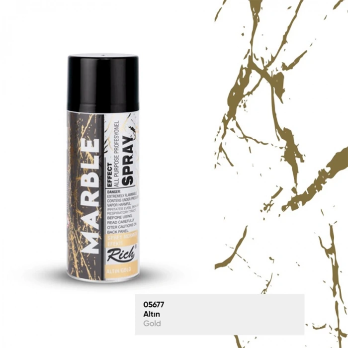 RİCH 200-11373  MERMER EFEKTİ SPREY 200 ML ALTIN/GOLD