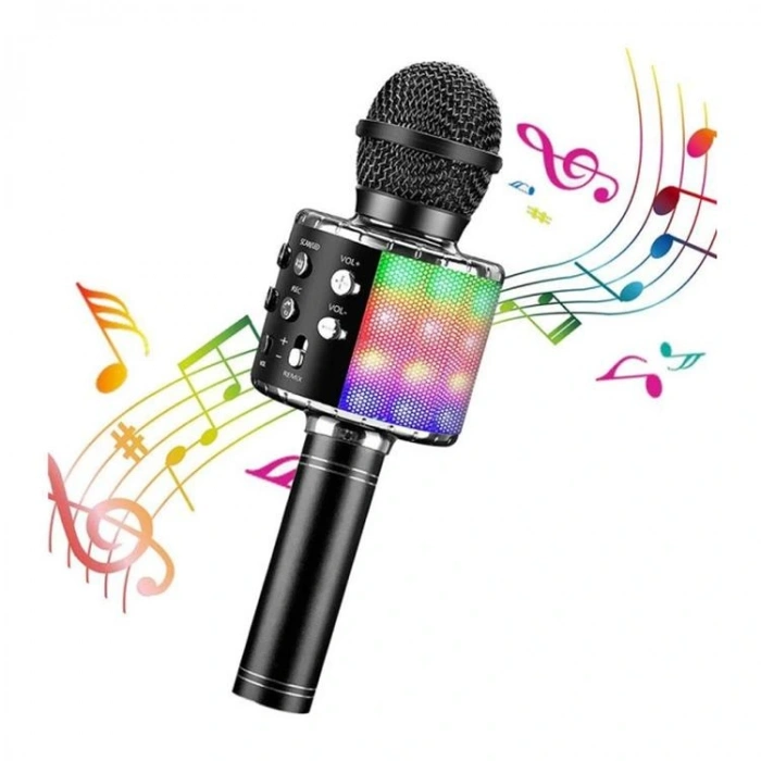 DOPPLER CONCERTO RGB LED SES DEĞİŞTİRME KAYIT ÖZELLİKLİ KARAOKE MİKROFON