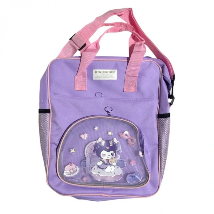 ODAK J448 KINHSHION KUROMİ& CANDY RABBIT 3 BÖLMELİ EL / KOL ÇANTASI 29 x 10 x 35 cm