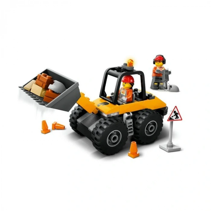 LEGO CITY 60450 SARI TEKERLEKLİ İNŞAAT YÜKLEYİCİSİ 81 PARÇA  4+