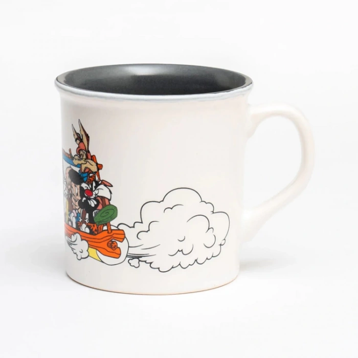 MACMUG 380917 WB100 AMSTERDAM MUG THE FLINTSTONES İÇ KISMI GRİ DIŞI KREM SERAMİK KUPA