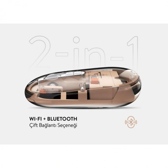EVEREST SM-BT29 GLASSY USB ROSE GOLD TRANSPARAN BLUETOOTH VE 2.4GHZ KABLOSUZ MOUSE