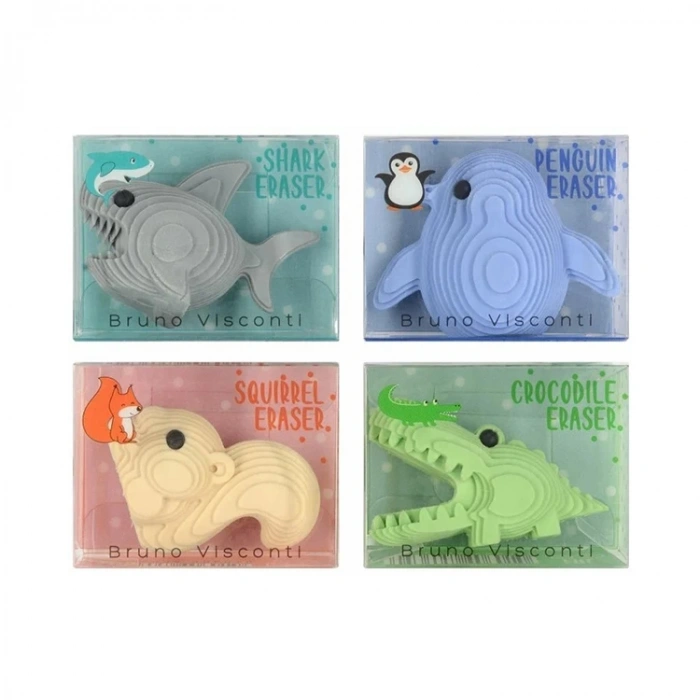 BRUNO VISCONTI 42-0047 HAPPYGRAHIX ANIMALS HAYVAN FİGÜRLÜ SİLGİ - TEKLİ