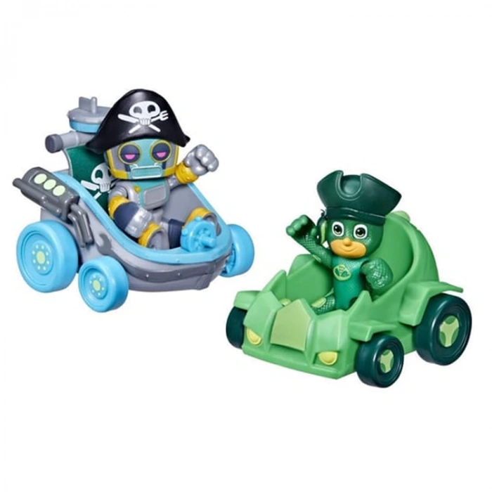 HASBRO F2649/F4586 PJ MASKS 2Lİ FİGÜRLÜ ARAÇ SETİ GEKKO PIRATE ROBOT