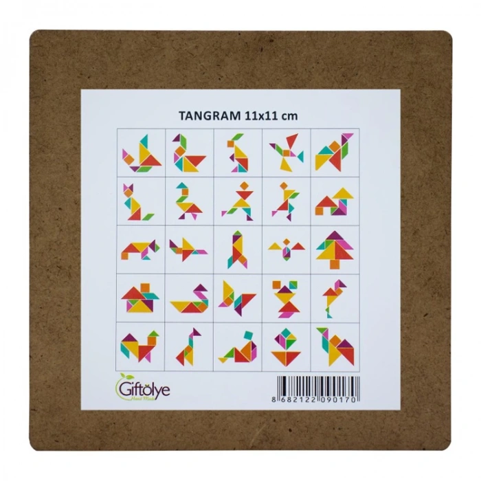 KÜÇÜK AHŞAP TANGRAM 10X10