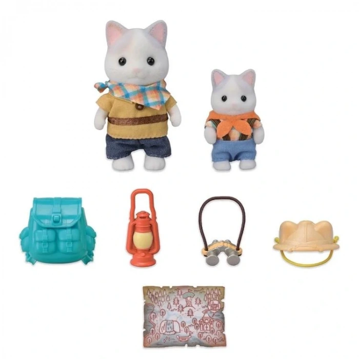 ADORE ESF5763 SYLVANIAN FAMILIES LATTE KEDİ VE ABİ HEYECANLI KEŞİF OYUN SETİ