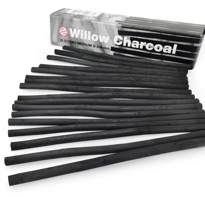 TALENS WILLOW CHARCOAL DOĞAL KÖMÜR ÇUBUK 5-6mm MEDIUM - TEKLİ
