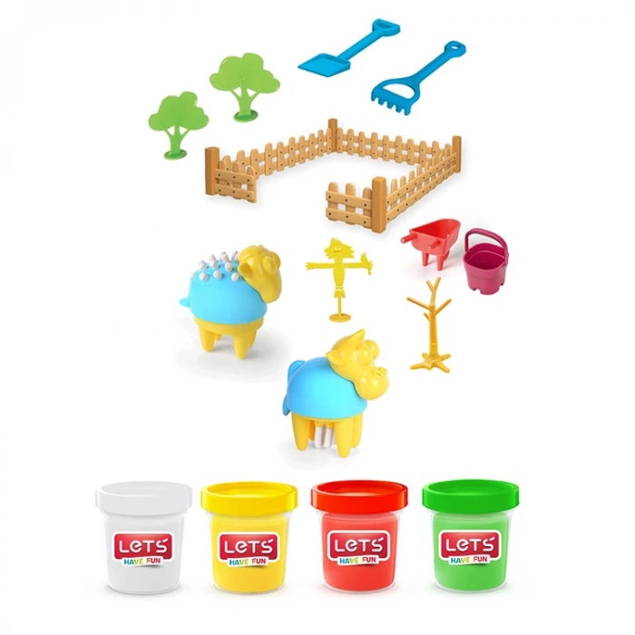 LETS OYUN HAMURU ÇİFTLİK SETİ 17 PARÇA  L9007