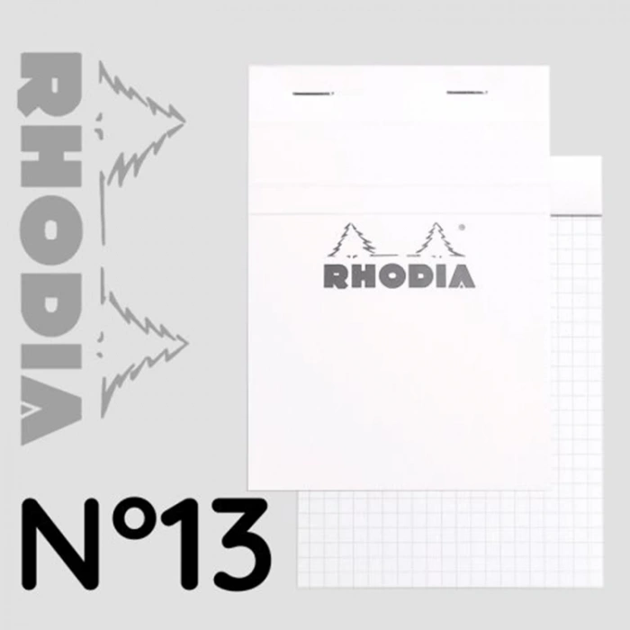 RHODIA RB13201 A6 KARELİ BLOKNOT BEYAZ KAPAK 80 YP.