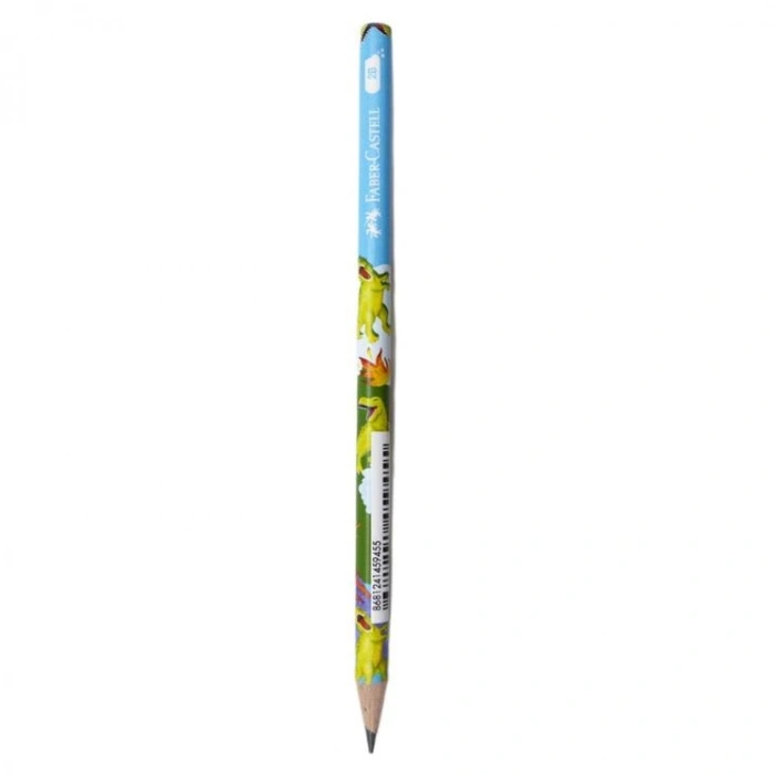 FABER CASTELL DİNO YUVARLAK KURŞUN KALEM 2B 5244000076 - TEKLİ